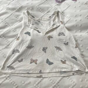 Gilly Hicks Butterfly Print Tank Top